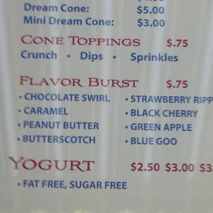 Flavor burst selection. One of my favs