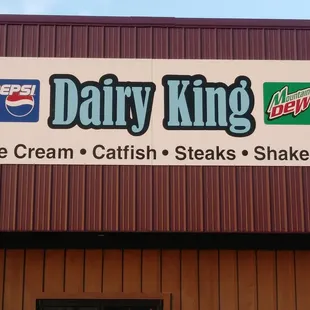 dairy king ice cream catfish steaks shakes