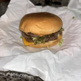 Double meat burger