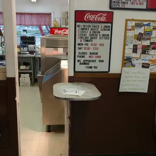 the inside of a dairy mart