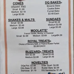 Sweet treats and Blizzards