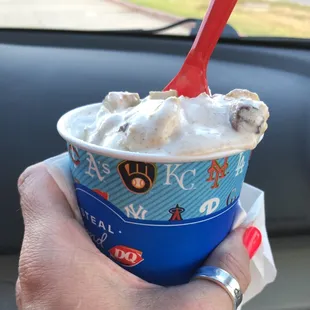 Caramel Fudge Cheesecake Blizzard Treat. 6.28.22