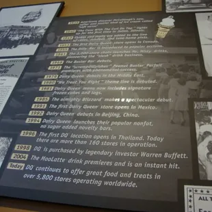 A little history reads of DQ, October 31st 2013 visit.