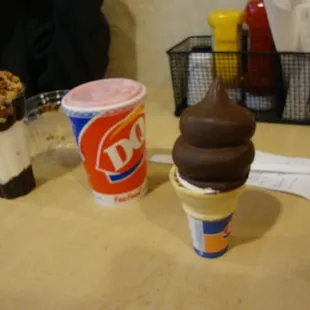 Our sweet treats from DQ Grill and Chill, Aurora, CO 80011.  October 31st 2013.