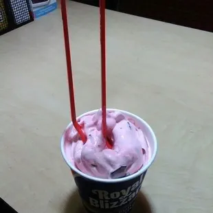 Chocolate cherry love not on the blizzard menu but ask for it!!!