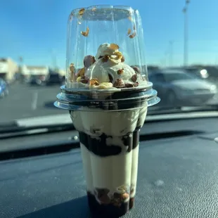 an ice cream sundae