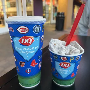 original orange julius with banana and new ultimate cookie blizzard