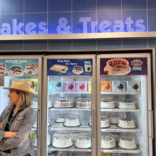 This is a display of the cakes that are made