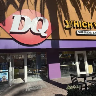 View from outdoor seating area