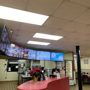 the inside of the restaurant