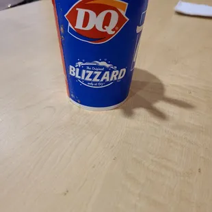 We got a few blizzards, this was the last one left.