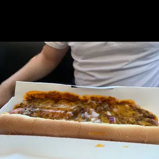 Huge hot dog