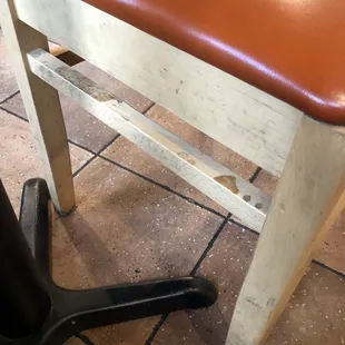 Filthy dirty chairs