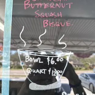 Green chili butternut squash bisque!? Must try