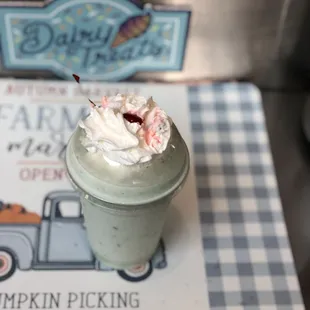 Mint Chocolate Chip Shake