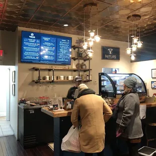 Menu and counter