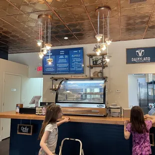 customers at the counter