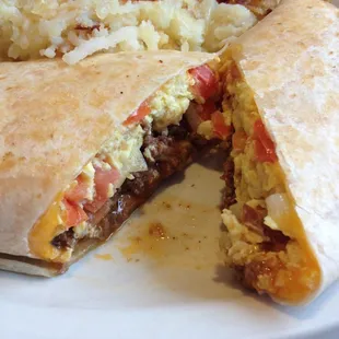 Spanish burrito. Yum!