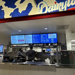 Menu and ordering spot