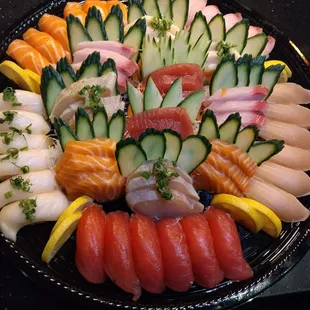 sushi and sashimi, sushi, food, sashimi