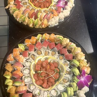 sushi, sushi and sashimi, food, sashimi