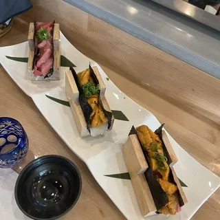 2. Fatty Tuna, Uni and Scallion Hand Roll