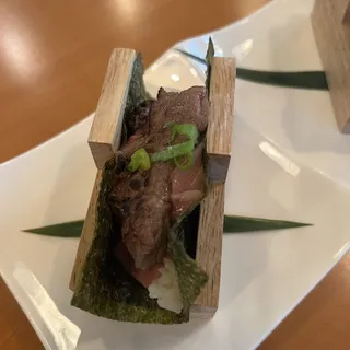 6. Wagyu Beef, Toro, Scallion and Tabiko Hand Roll