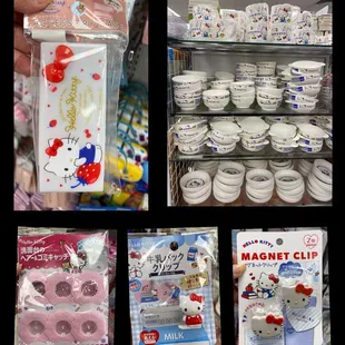 Hello Kitty items (Didn&apos;t see any signs here but by the register it said Sanrio items are limited to 5/day).  Too late!