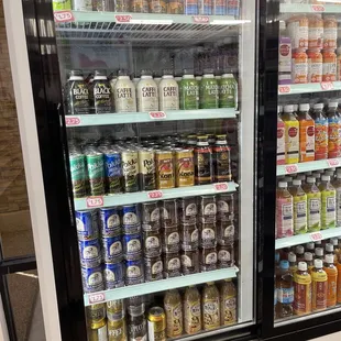 Imported coffee, drink section is fully loaded!