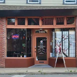 the front of a restaurant