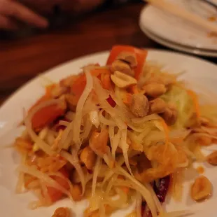 Special: papaya salad 4/5 spicy level,  pretty spicy!