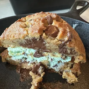 Mint chip ice cream sandwich...yum!