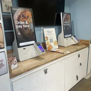 You order on a tablet