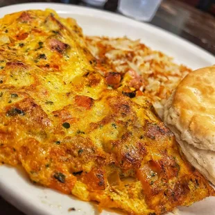Alligator Omelet Meal