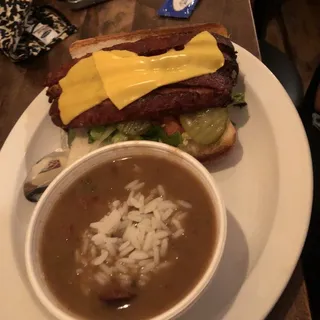 Alligator Sausage Po'Boy Meal
