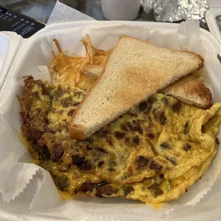 Cajun Omelet Meal