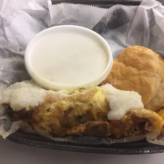 Seafood Omelet Meal