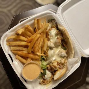 Chicken Philly Cheese Sandwich