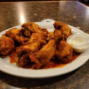 Spicy garlic wings