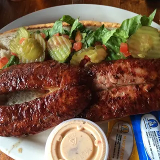 Alligator Sausage Po Boy