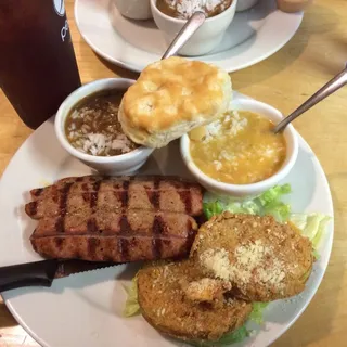 Blackened Alligator Platter
