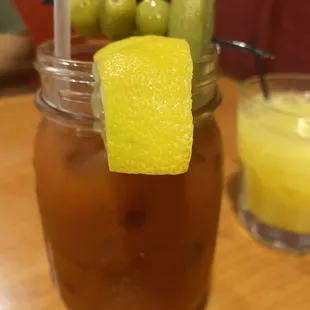 Bloody Mary and screwdriver