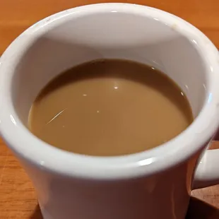 a cup of coffee