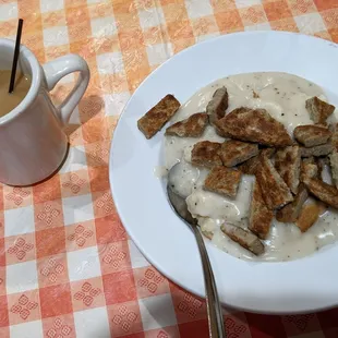 Biscuits and sausage gravy