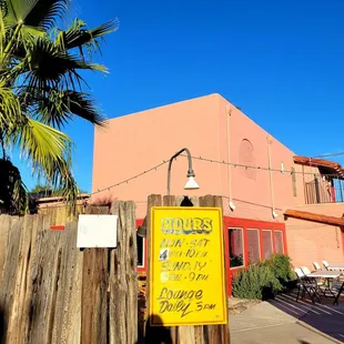 Parking lot entrance
