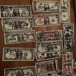 Bring a $1 bill and your server will provide the markers and stapler.