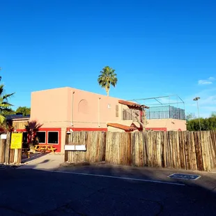 Parking lot entrance