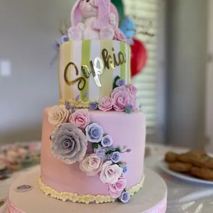 a three tiered cake