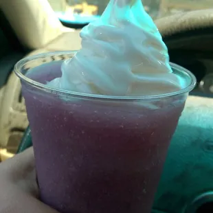 Grape slushie float