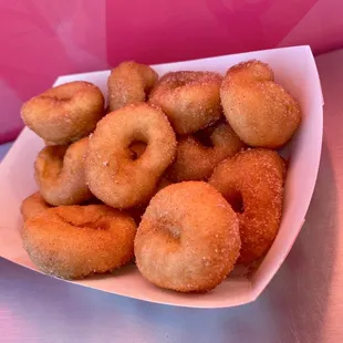 03.23.22 mini donuts (12-ct) dusted with cinnamon sugar